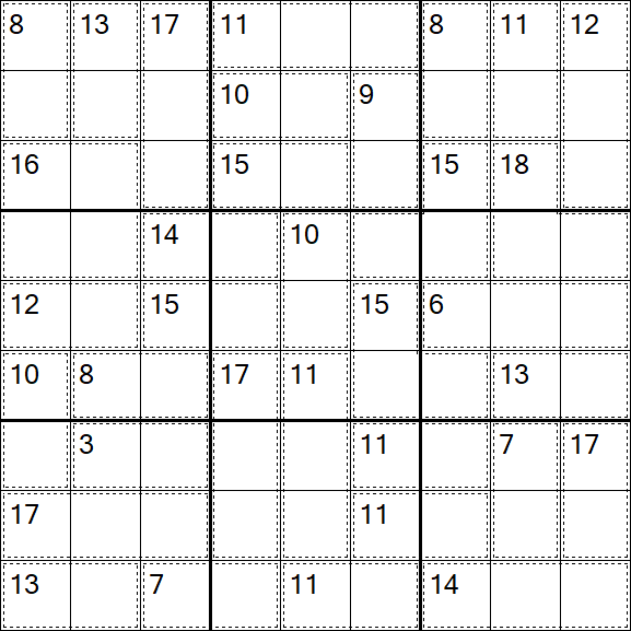 Killer Sudoku - Easy