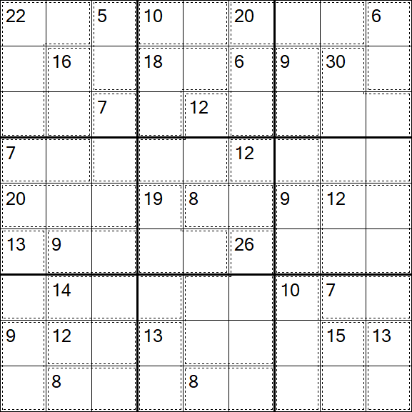 Killer Sudoku - Easy