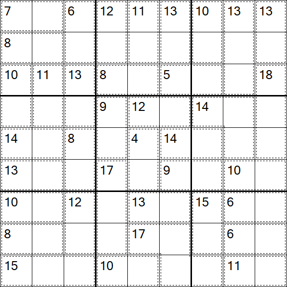 Killer Sudoku - Easy
