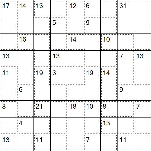 Killer Sudoku - Easy