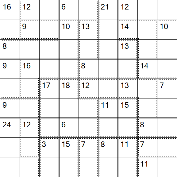 Killer Sudoku - Easy