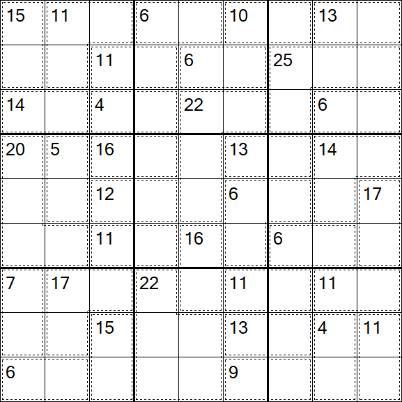 Killer Sudoku - Easy