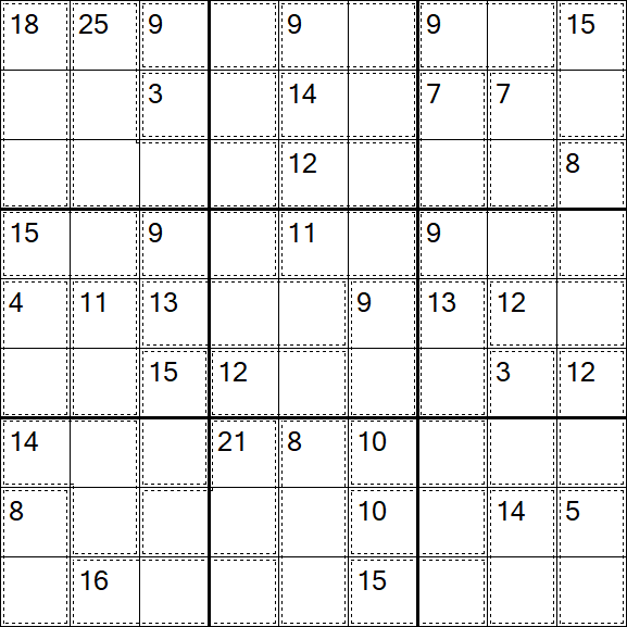 Killer Sudoku - Einfach