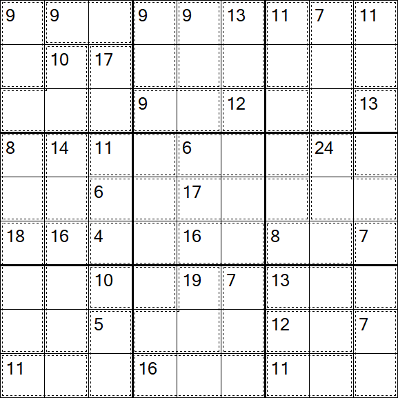 Killer Sudoku - Einfach
