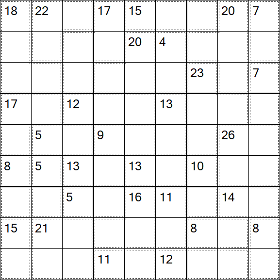 Killer Sudoku - Easy