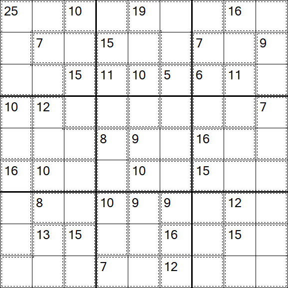 Killer Sudoku - Einfach