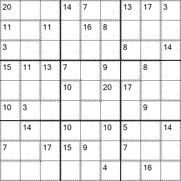 Killer Sudoku - Einfach