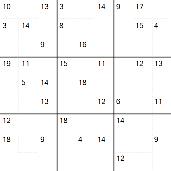 Killer Sudoku - Einfach