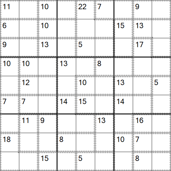 Killer Sudoku - Einfach
