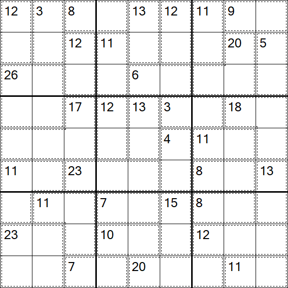 Killer Sudoku - Einfach