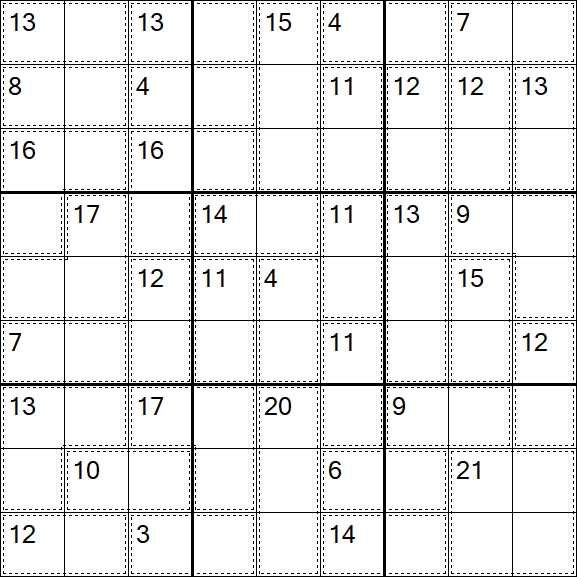 Killer Sudoku - Einfach