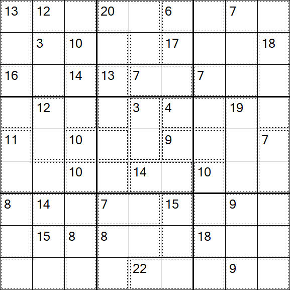 Killer Sudoku - Einfach