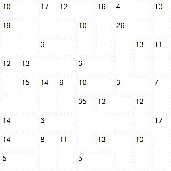 Killer Sudoku - Einfach