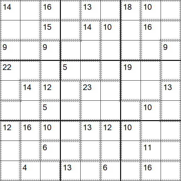 Killer Sudoku - Einfach