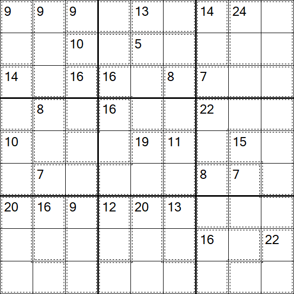 Killer Sudoku - Einfach