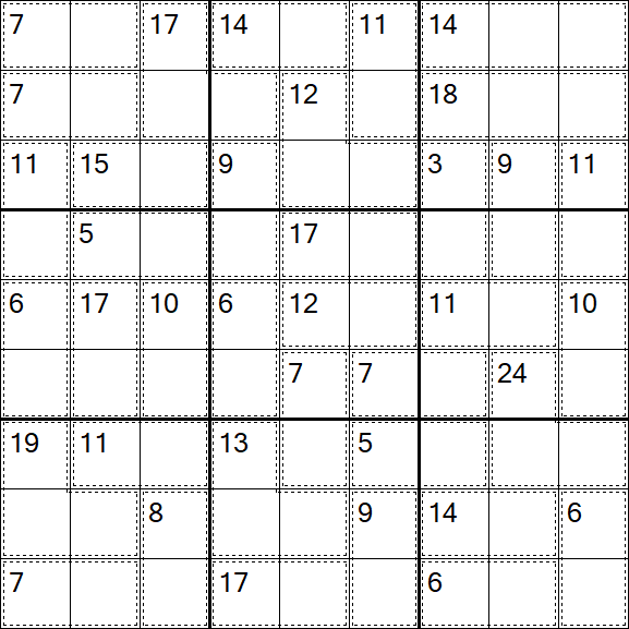 Killer Sudoku - Einfach