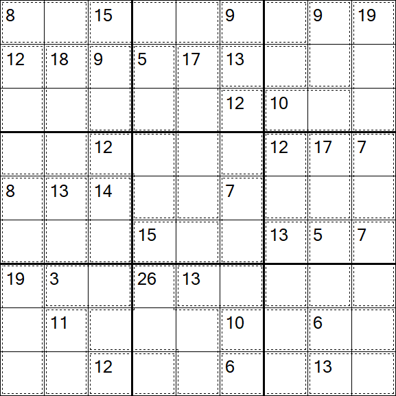 Killer Sudoku - Einfach