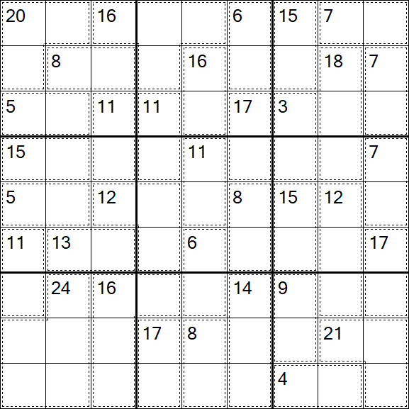 Killer Sudoku - Einfach