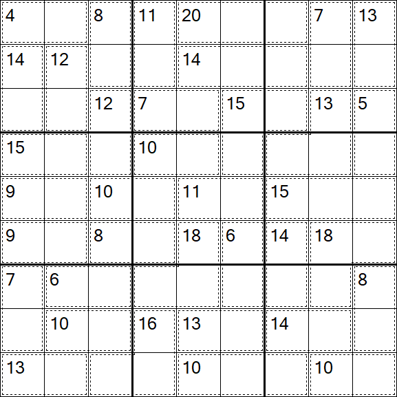 Killer Sudoku - Einfach