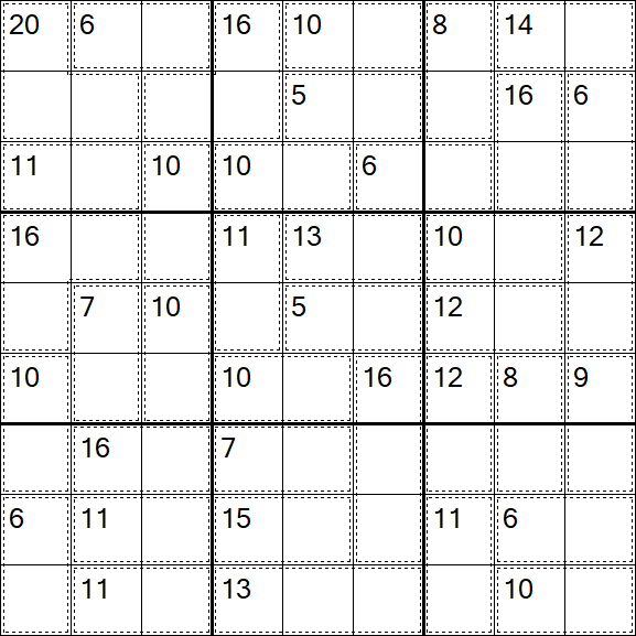 Killer Sudoku - Easy