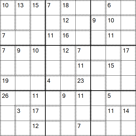 Killer Sudoku - Easy