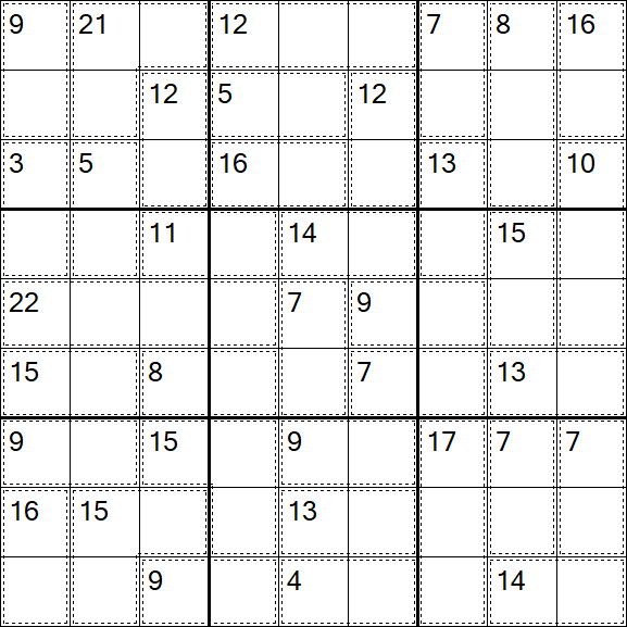 Killer Sudoku - Easy