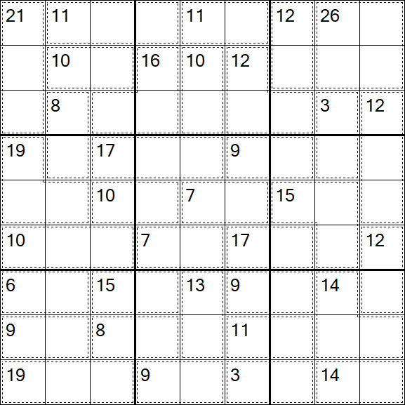 Killer Sudoku - Einfach