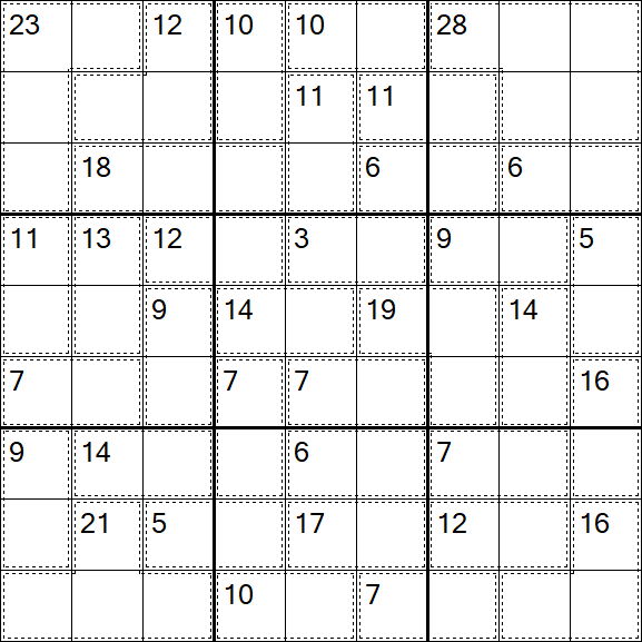 Killer Sudoku - Einfach
