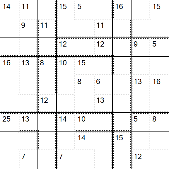 Killer Sudoku - Easy