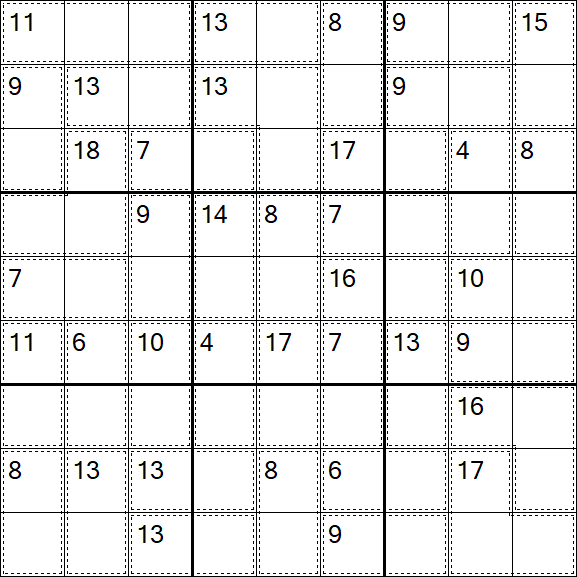 Killer Sudoku - Easy