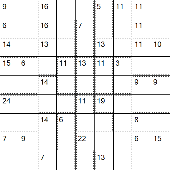 Killer Sudoku - Easy