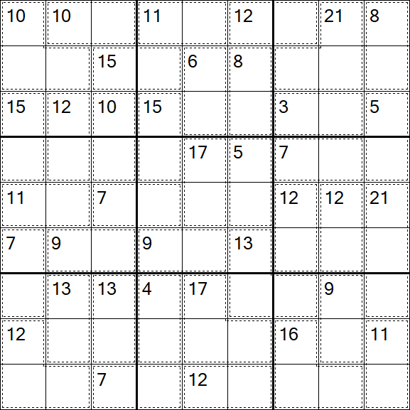 Killer Sudoku - Easy