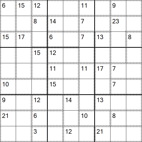Killer Sudoku - Einfach