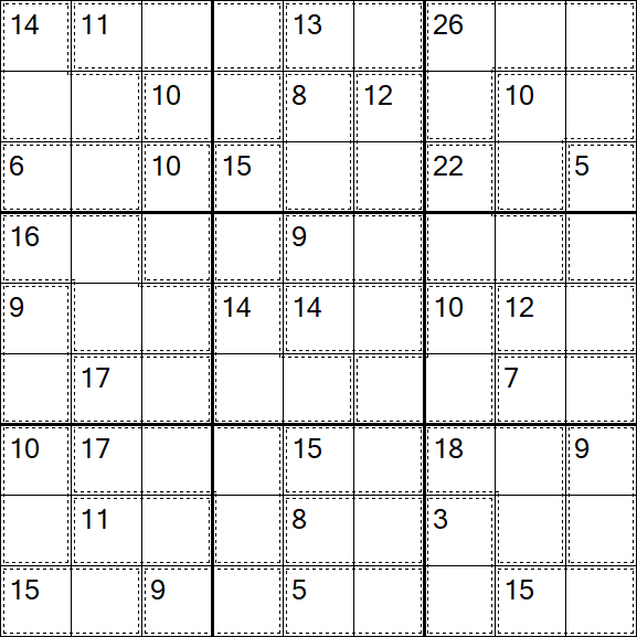Killer Sudoku - Easy