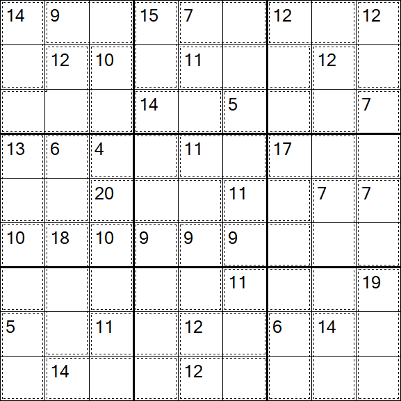 Killer Sudoku - Einfach