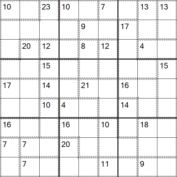 Killer Sudoku - Easy