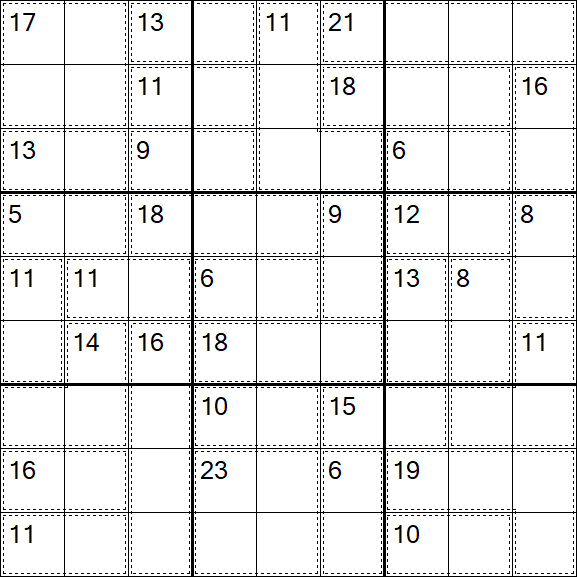 Killer Sudoku - Einfach