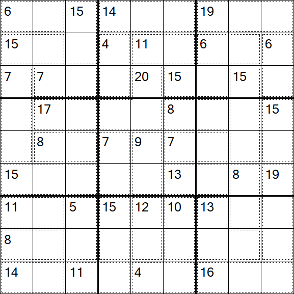 Killer Sudoku - Einfach