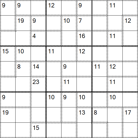 Killer Sudoku - Easy