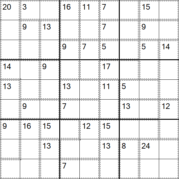 Killer Sudoku - Einfach