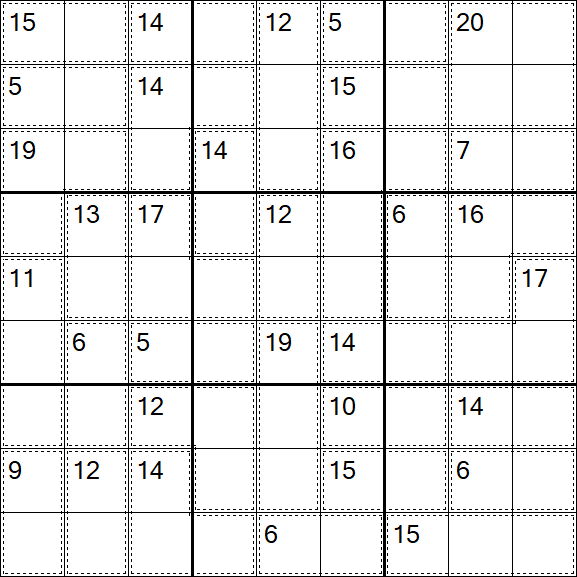 Killer Sudoku - Easy