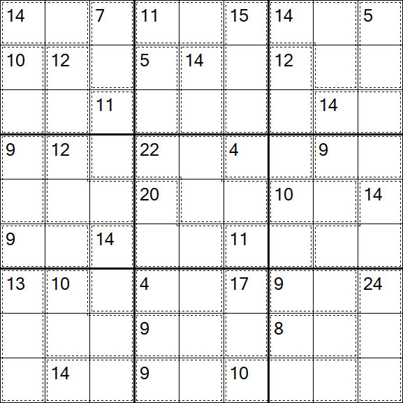 Killer Sudoku - Easy