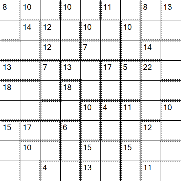 Killer Sudoku - Easy