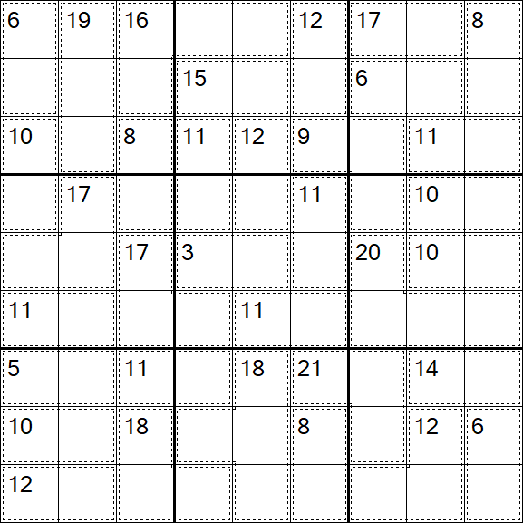 Killer Sudoku - Easy