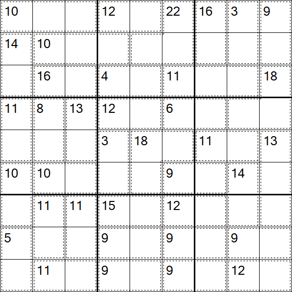 Killer Sudoku - Einfach