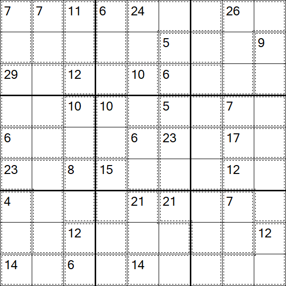 Killer Sudoku - Easy