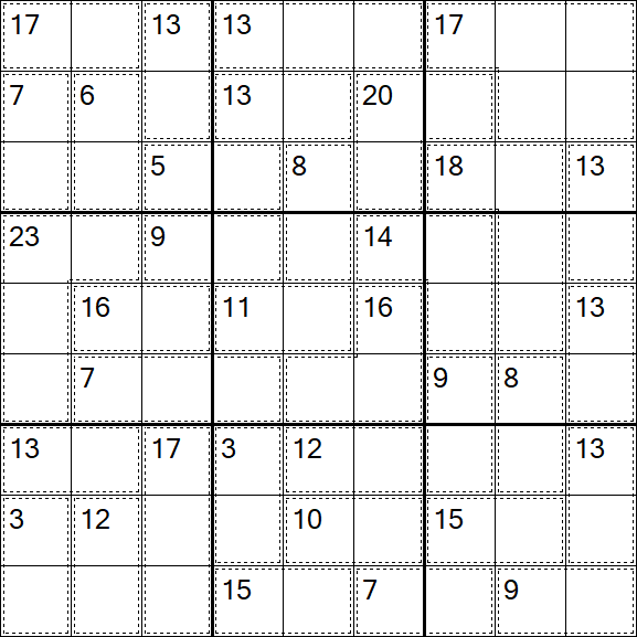 Killer Sudoku - Easy