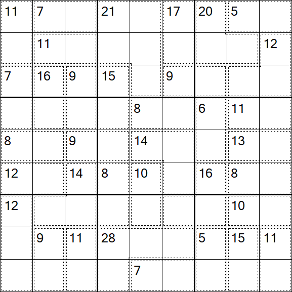 Killer Sudoku - Einfach