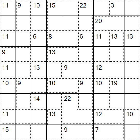 Killer Sudoku - Easy