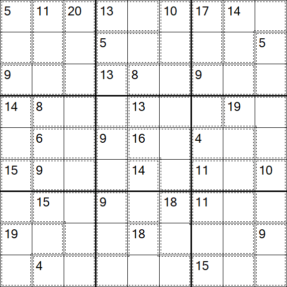 Killer Sudoku - Einfach